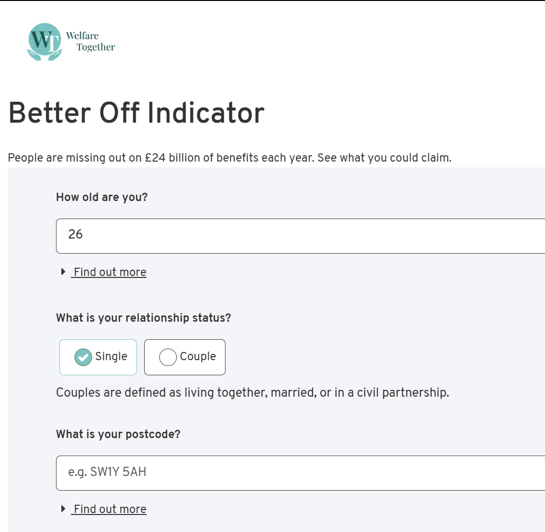 Better Off Indicator